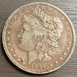 1891-O Morgan Silver Dollar