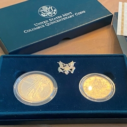 1992-D Uncirculated Columbus Silver Dollar Set