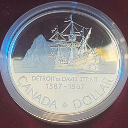 1987 1 Dollar - Elizabeth II Davis Strait