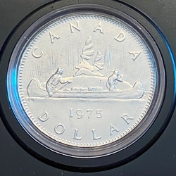 1975 1 Dollar - Elizabeth II large 2nd portrait