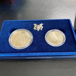 1994-D World Cup Silver Dollar & Half Dollar Uncirculated Set