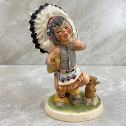 Goebel AMERIKIDS Rain Dance'' Chief, By Harry Holt, 11 610-15, Tmk 6