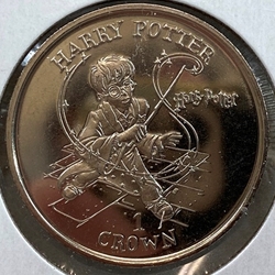 2001, 1 Crown - Elizabeth II Casting a Spell, Isle of Man