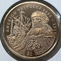 1999, 1 Dollar Amerigo Vespucci, Republic of Sierra Leone