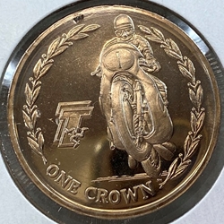 2005, 1 Crown - Elizabeth II "TT - Agostini", Isle of Man