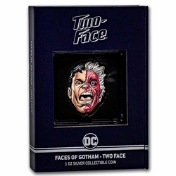 2022 Niue 1 oz Silver $2 Faces of Gotham: Two Face