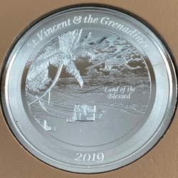 2019 Saint Vincent and the Grenadines, 2 Dollars - Elizabeth II Seaplane