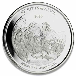 2020 Saint Kitts and Nevis, 2 Dollars - Elizabeth II Brimstone Hill