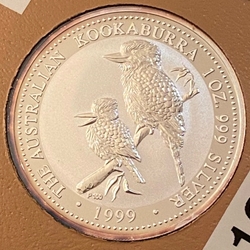 1999 Australia,  1 Dollars - Elizabeth II 4th Portrait - Australian Kookaburra