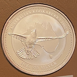 2002 Australia,  1 Dollars - Elizabeth II 4th Portrait - Australian Kookaburra