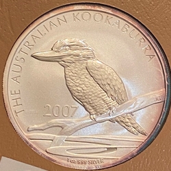 2007 Australia,  1 Dollars - Elizabeth II 4th Portrait - Australian Kookaburra