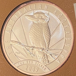 2009 Australia,  1 Dollars - Elizabeth II 4th Portrait - Australian Kookaburra