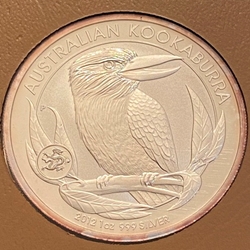 2012 Australia,  1 Dollars - Elizabeth II 4th Portrait - Australian Kookaburra, Dragon Privymark