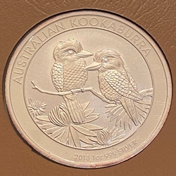 2013 Australia,  1 Dollars - Elizabeth II 4th Portrait - Australian Kookaburra