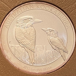 2017 Australia,  1 Dollars - Elizabeth II 4th Portrait - Australian Kookaburra