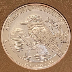 2019 Australia,  1 Dollars - Elizabeth II 4th Portrait - Australian Kookaburra