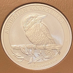 2021 Australia,  1 Dollars - Elizabeth II 6th Portrait - Australian Kookaburra