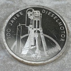 1997-F 100th Anniversary of Diesel Engine, 10 Deutsche Mark