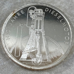 1997-F 100th Anniversary of Diesel Engine, 10 Deutsche Mark