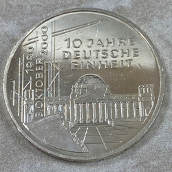 2000-D 10th Anniversary of the German Reunification, 10 Deutsche Mark