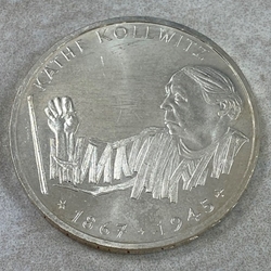 1992-G 125th birthday of Käthe Kollwitz, 10 Deutsche Mark