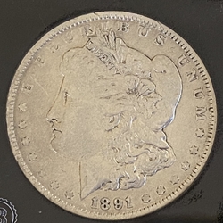 1891 Morgan Silver Dollar