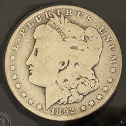 1892-O Morgan Silver Dollar