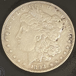 1893 Morgan Silver Dollar