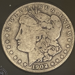 1902-O Morgan Silver Dollar