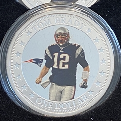 2017 Fiji One Dollar, Tom Brady