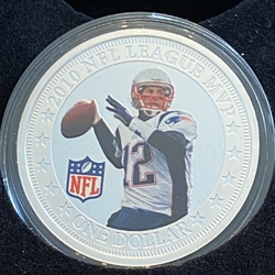 2017 Fiji One Dollar, Tom Brady - 2010 NFL League MVP