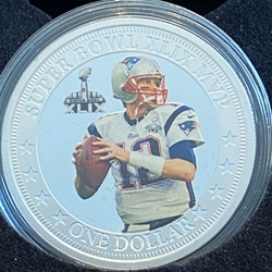 2017 Fiji One Dollar, Tom Brady - Super Bowl XLIX MVP