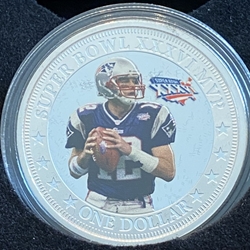 2017 Fiji One Dollar, Tom Brady - Super Bowl XXXVI MVP