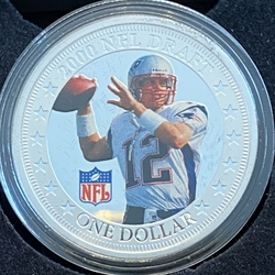 2017 Fiji One Dollar, Tom Brady - 2000 NFL Draft