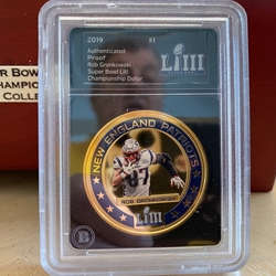 2019 Fiji One Dollar, Super Bowl LIII, Rob Gronkowski