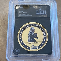 2019 Fiji One Dollar, Super Bowl LIII, Sony Michel