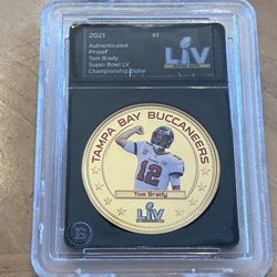 2019 Fiji One Dollar, Super Bowl LV, Tom Brady