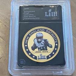 2019 Fiji One Dollar, Super Bowl LIII, James White