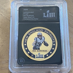 2019 Fiji One Dollar, Super Bowl LIII, Rex Burkhead