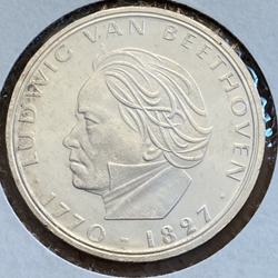 1970-F Germany, 5 Deutsche Mark Ludwig van Beethoven, KM127