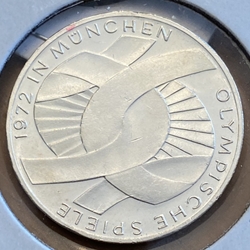 1972-D 10 Deutsche Mark Olympic Games in Munich