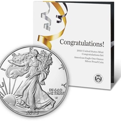 2023 American Eagle One Ounce Silver Proof   - Congratulations Set