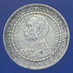 1906 Denmark 2 Kroner - Frederik VIII Death of Christian IX KM 803