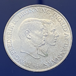 1953 Denmark 2 Kroner - Frederik IX Greenland Campaign KM 844