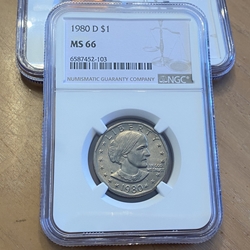 1980-D Susan B. Anthony Dollar, MS66-103