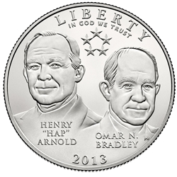 2013-D Clad Uncirculated 5 Star Generals Half Dollar, Wanted