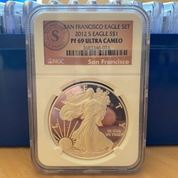 2012-S American Eagle Silver One Ounce Certified / Slabbed PF69 - 021