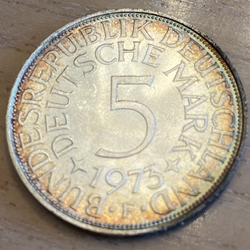 1973F Germany, 5 Deutsche Mark, KM112