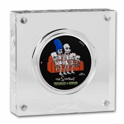 2022-P Tuvalu 1 oz Silver, The Simpsons: Treehouse of Horror - Sell $82.00