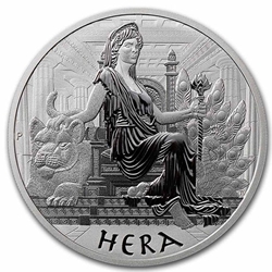 2022 Tuvalu 5 oz Silver, Gods of Olympus Hera - Sell $275.00